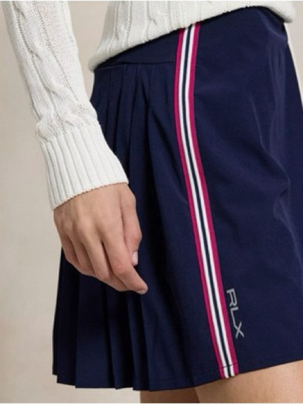 RLX Ralph Lauren Performance Pleated Navy Golf Sport Skort